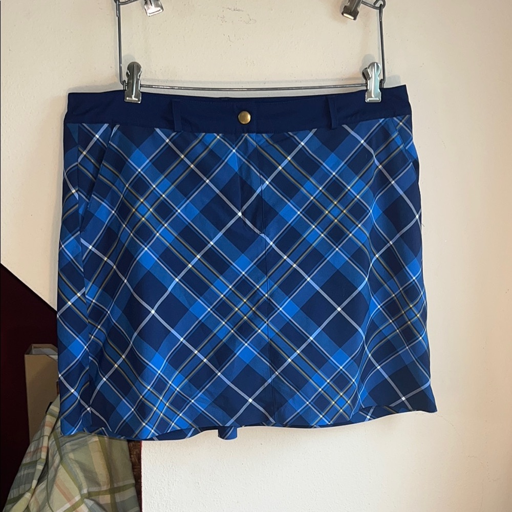 Lady Hagen Blue Black Mini Skort Golf Casual